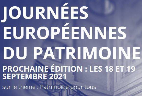 Journées européennes du patrimoine 2021 : les inscriptions sont ouvertes