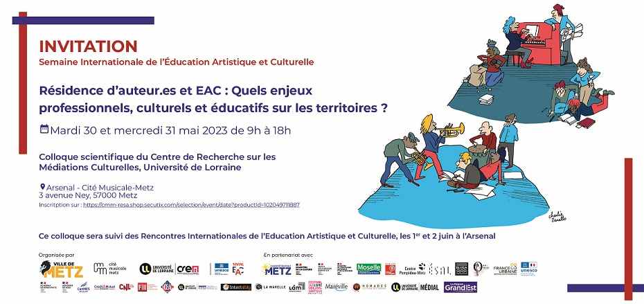 Colloque les 30 & 31 mai à la Semaine internationale de l'éducation artistique et culturelle - Metz