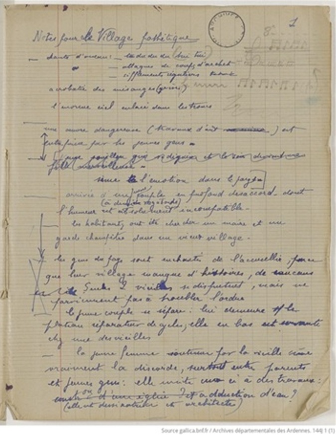 Les premières archives littéraires André Dhôtel sont en ligne sur Gallica !