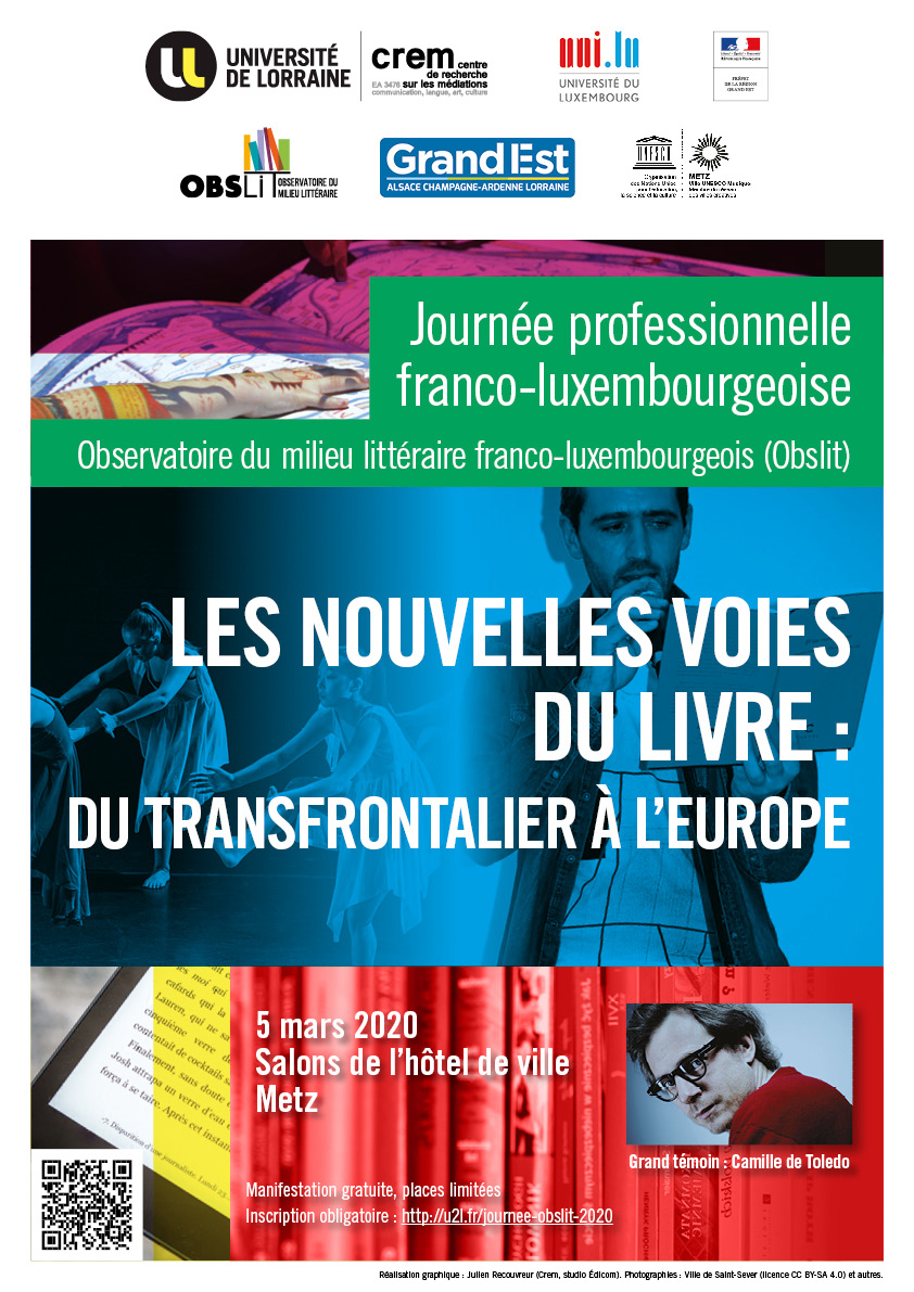 Journée professionnelle Les nouvelles voies du livre : du transfrontalier à l'Europe