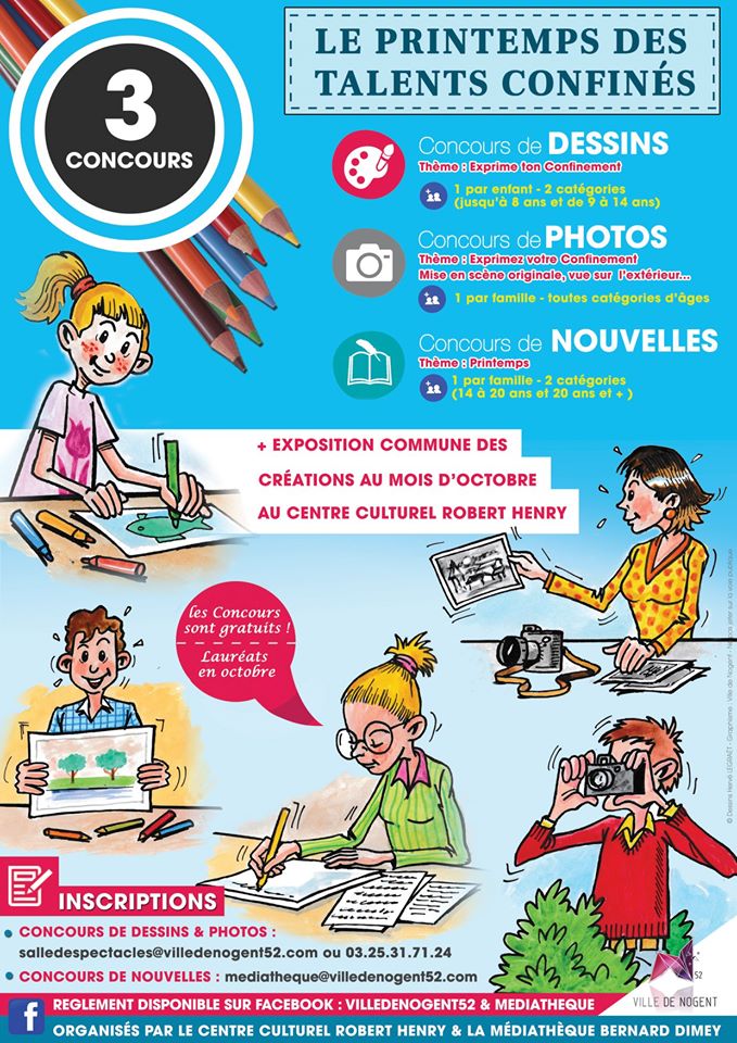 Concours à la médiathèque Bernard Dimey de Nogent  : à vos talents !