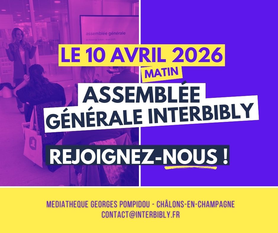[INVITATION] Assemblée générale 2026 d'Interbibly 