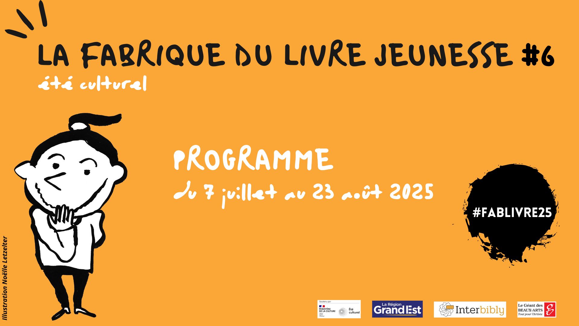 [ETE CULTUREL] Découvrez le programme de la fabrique du livre jeunesse #6