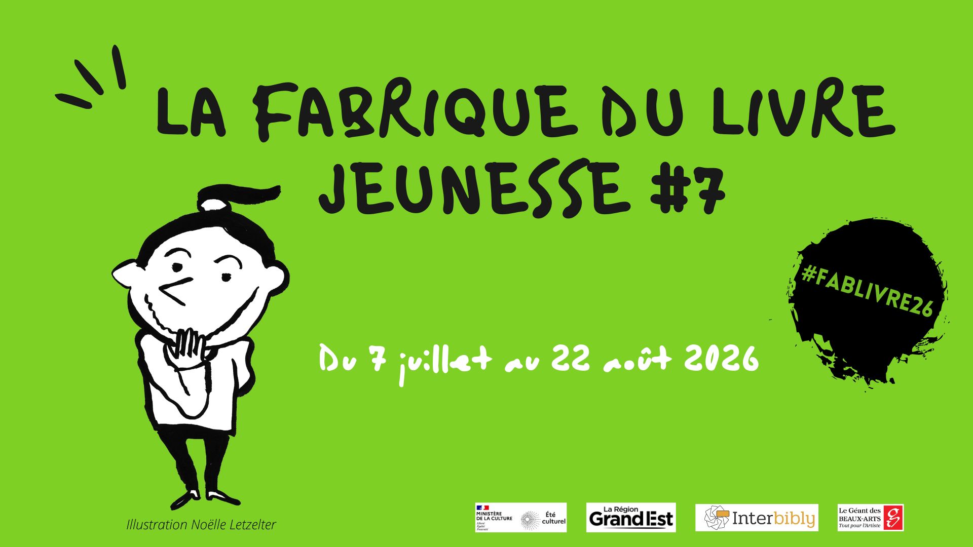 [APPEL A CANDIDATURES] La Fabrique du livre jeunesse #7_été 2026