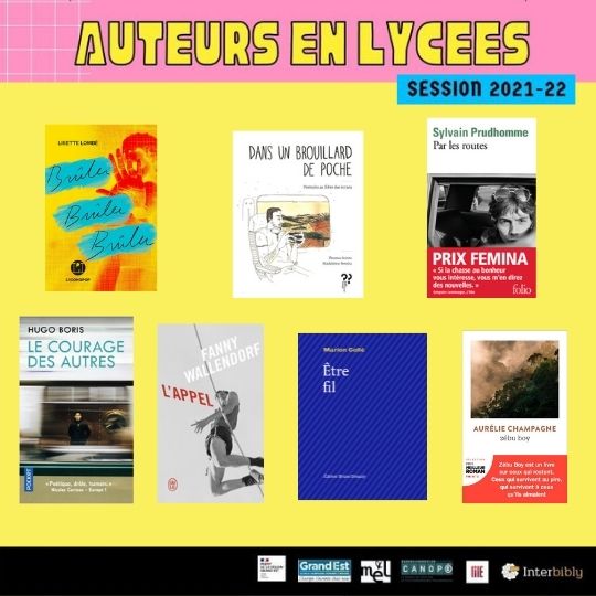 Auteurs en lycées 2021-22 / Découvrez le programme