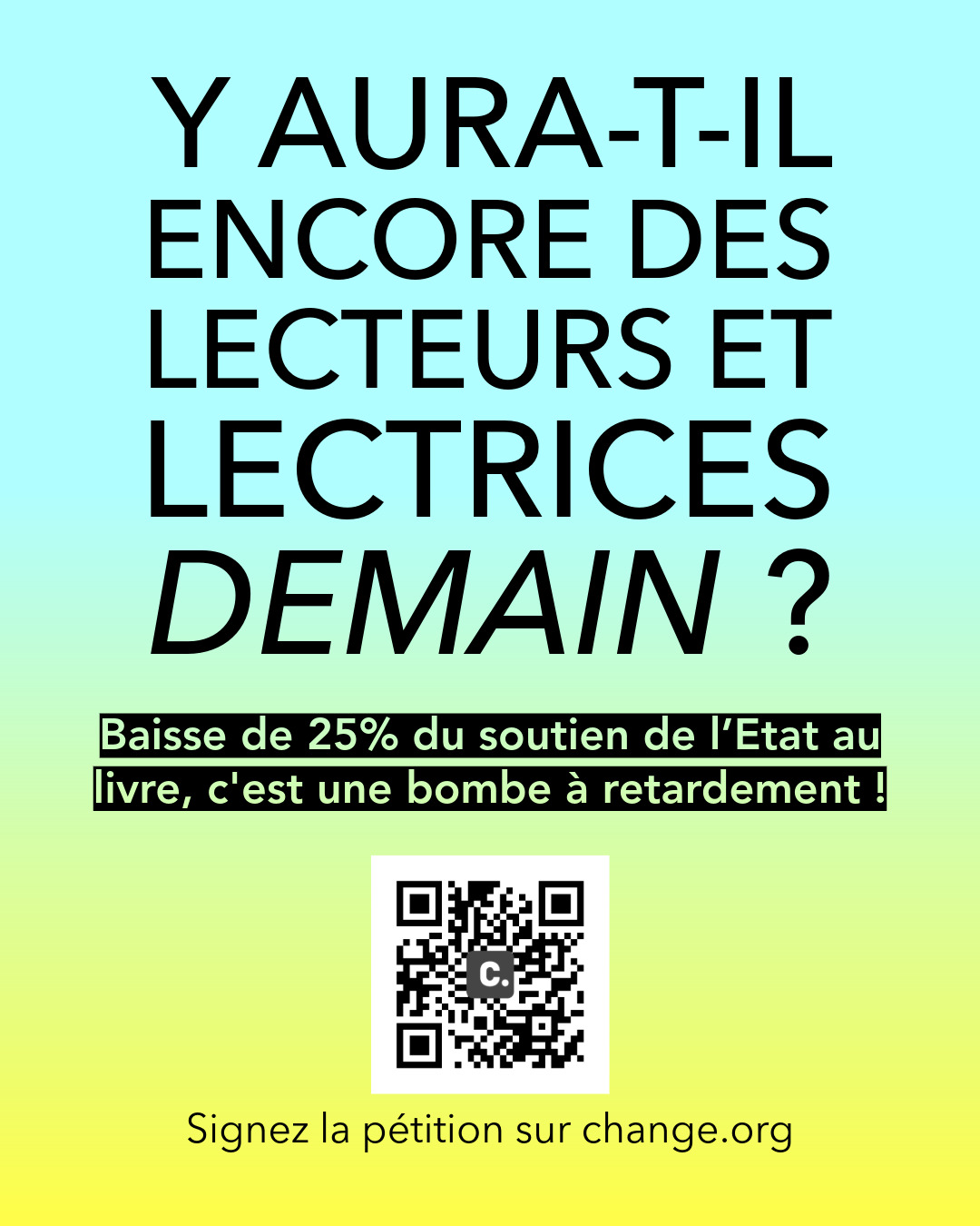 [SOUTIEN] Devenez signataire de la pétition en faveur du soutien du livre et de la lecture