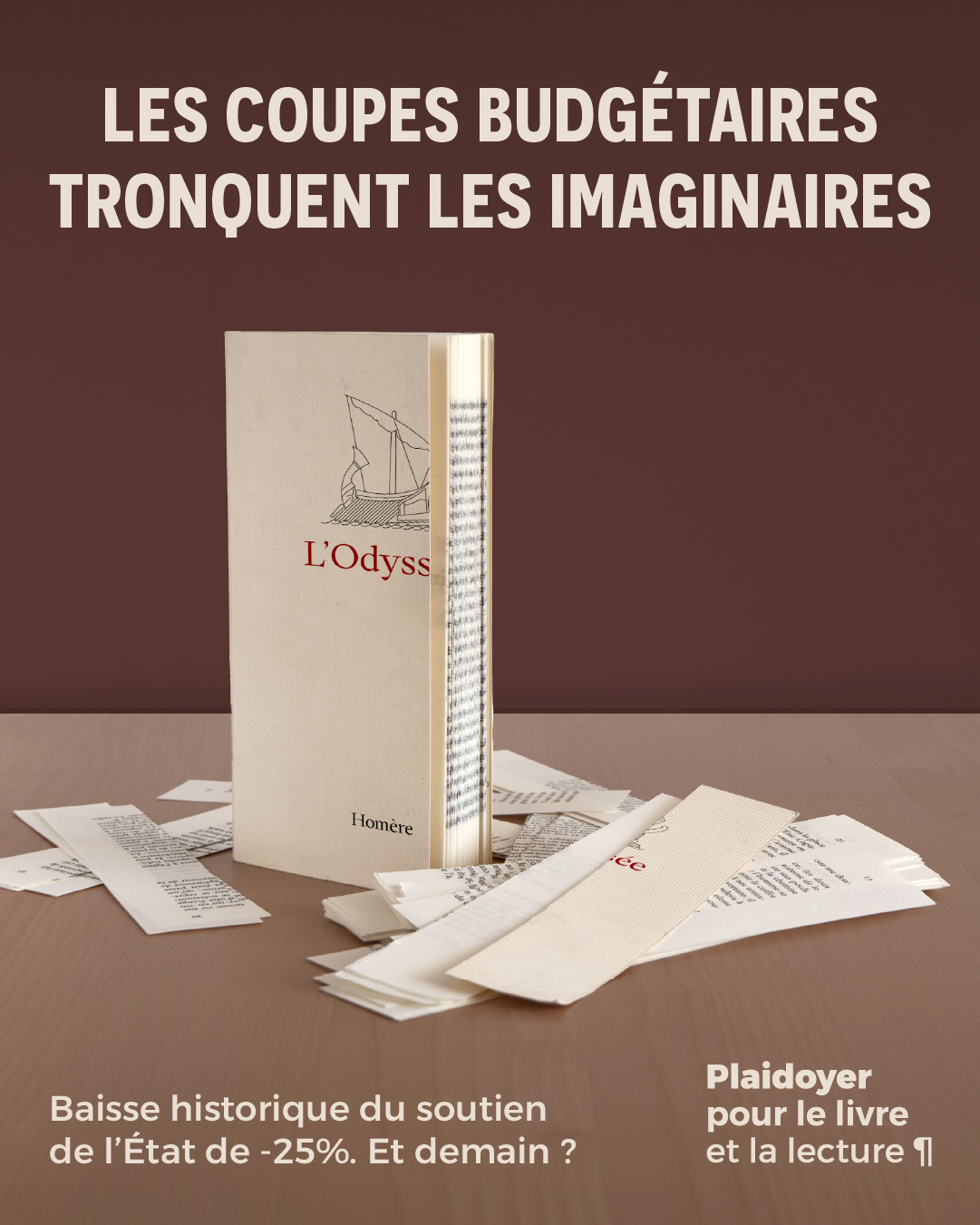 [PLAIDOYER] 25% de budget en moins pour le livre en 2026. Et demain ? 