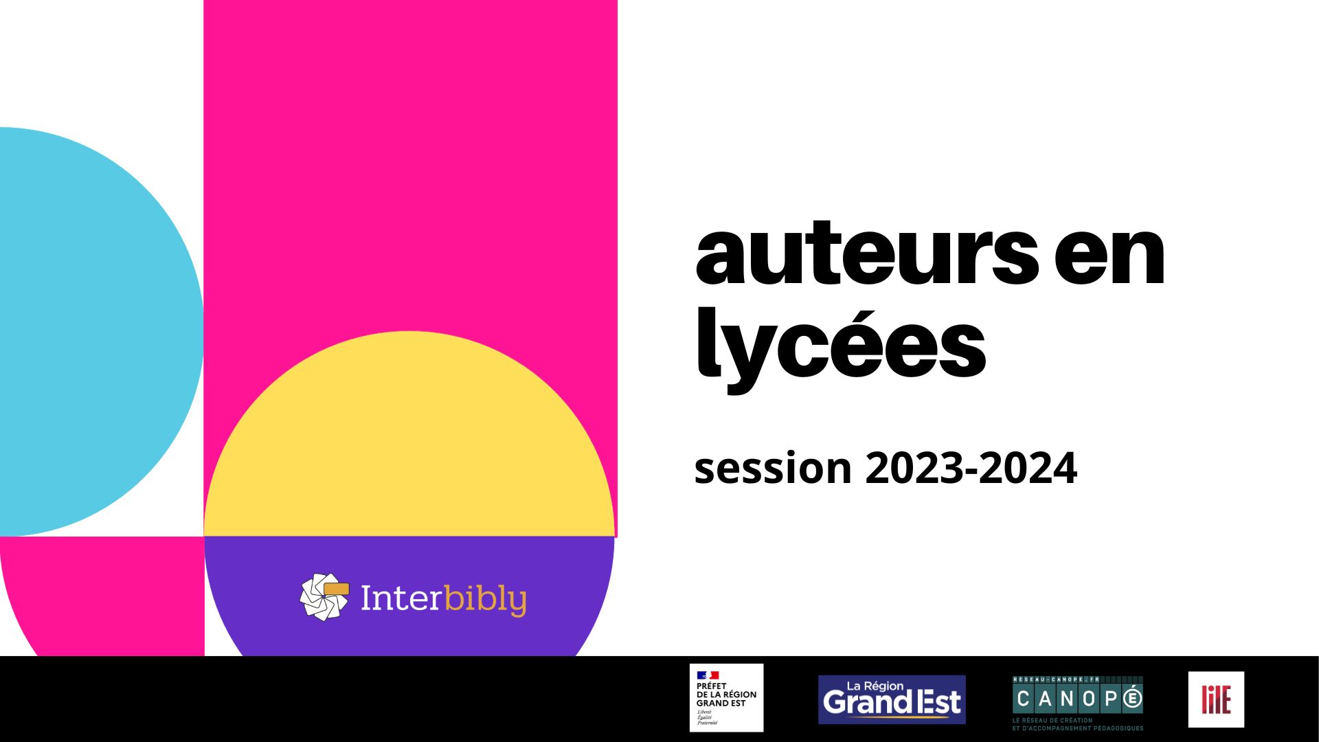 Auteurs en lycées 2023-24 / inscrivez-vous avant le 30 novembre