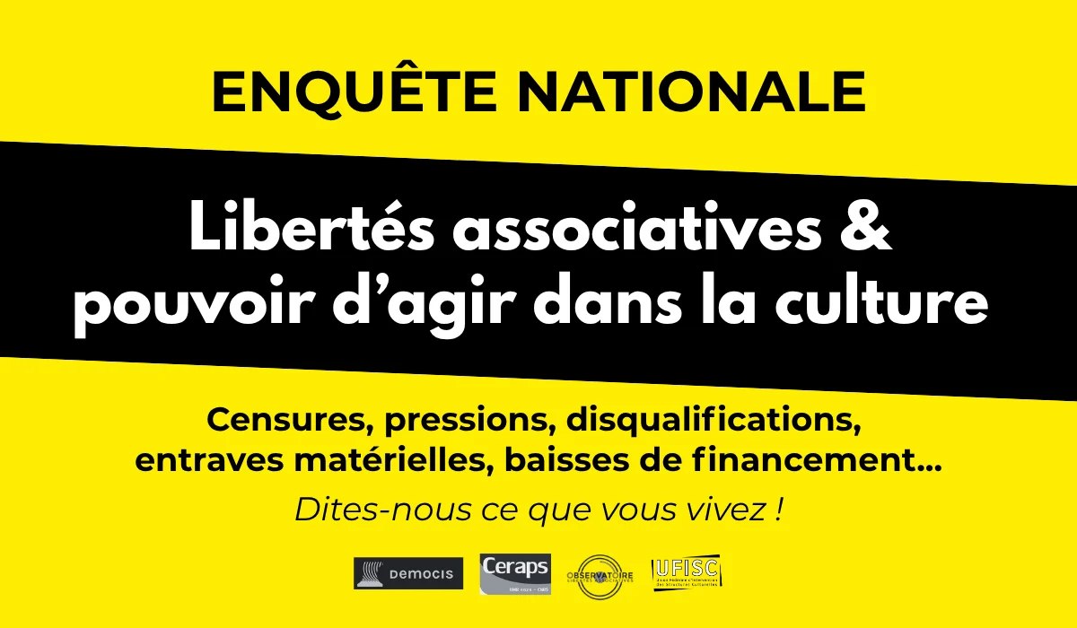 [ENQUETE] Libertés associatives & pouvoir d’agir dans la Culture
