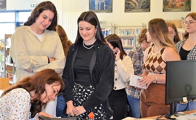 Fanny Wallendorf au lycée Bouchardon de Chaumont