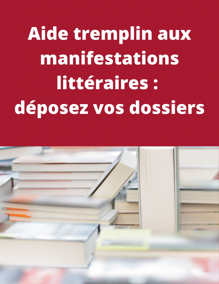 CNL // Expérimentation d’une aide “tremplin” pour les manifestations littéraires 