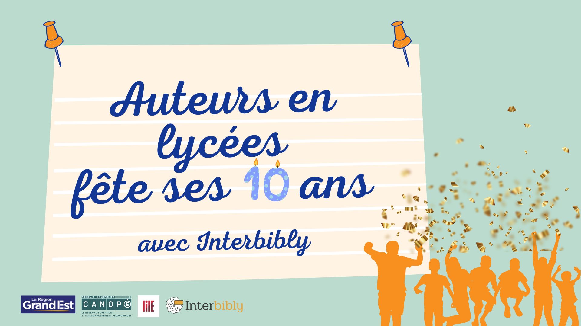 Auteurs en lycées : fêtons ensemble les 10 ans de l'opération en 2023