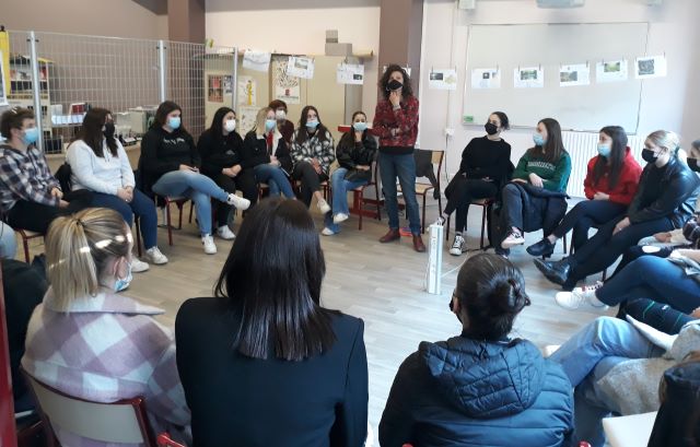 Marion Collé  au lycée Emile Gallé de Thaon-les-Vosges