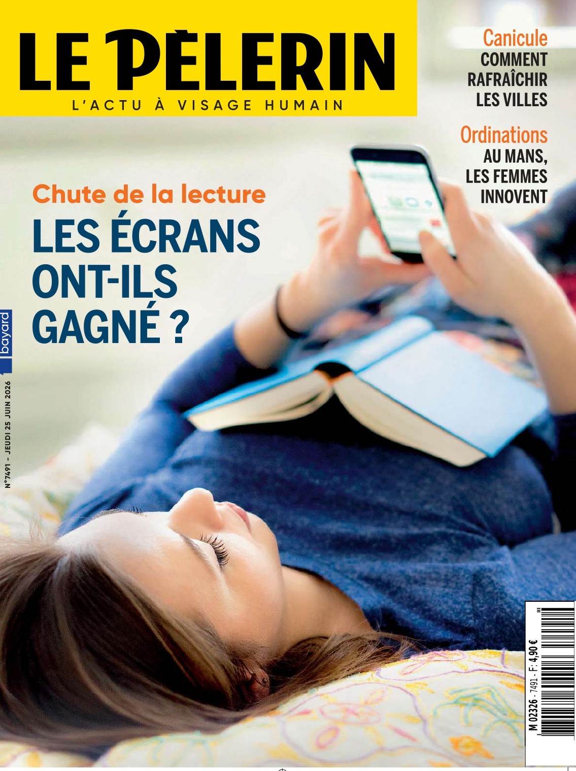 [REVUE DE PRESSE] Dossier lecture Le Pèlerin - juin 26 :  l'exemple d'Auteurs en lycées
