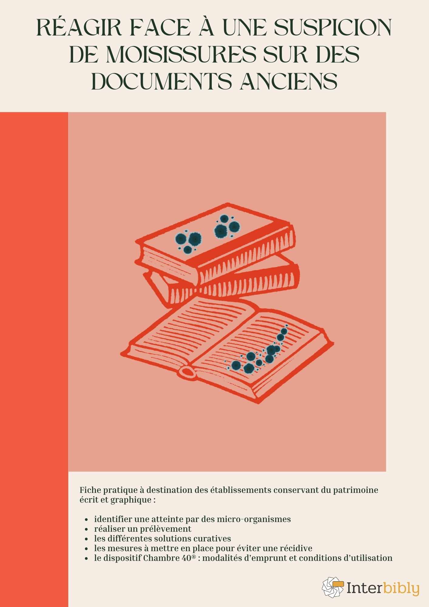 Réagir face à une suspicion de moisissures sur des documents anciens