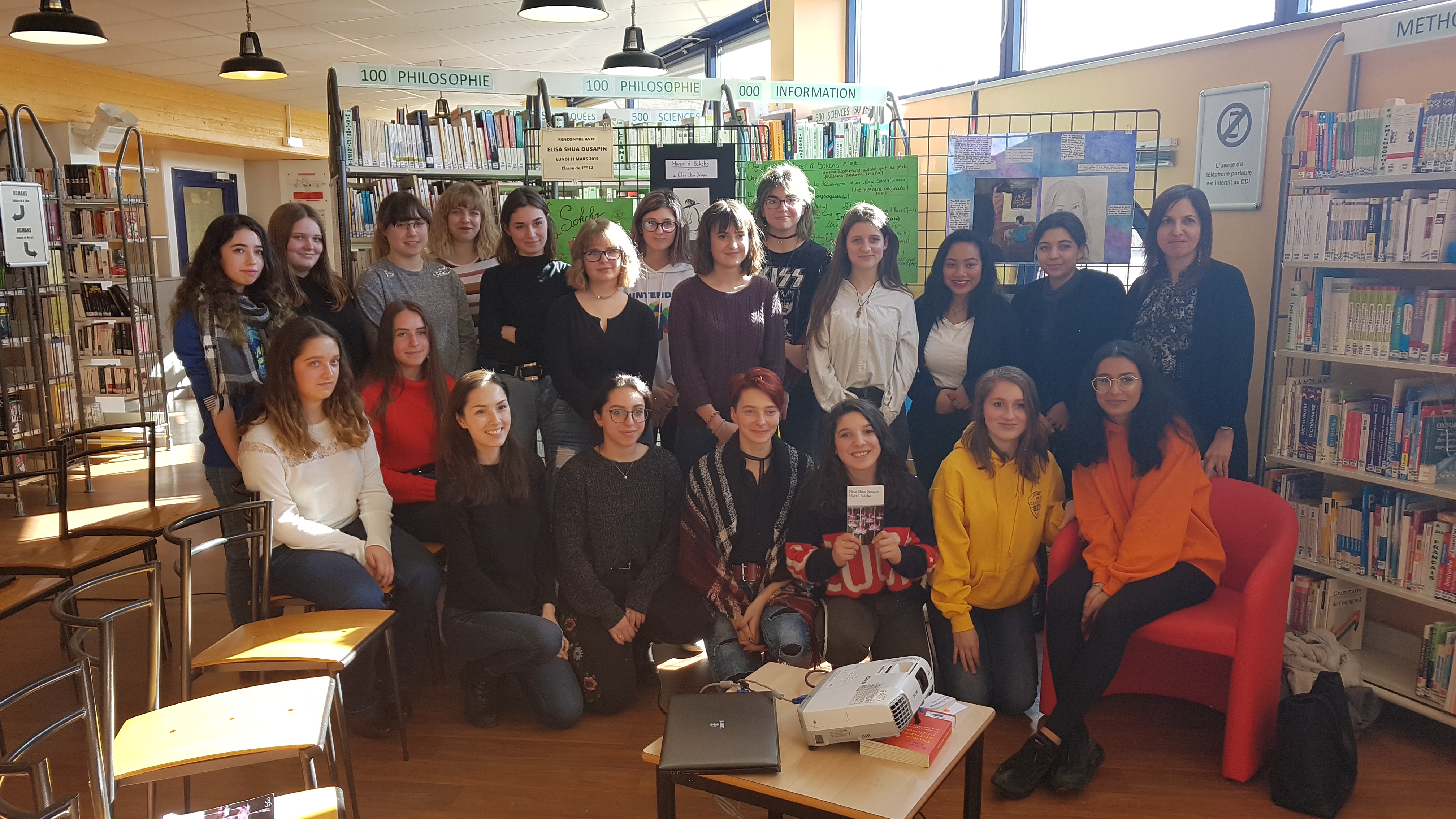 Elisa Shua Dusapin au lycée Camille-Sée à Colmar