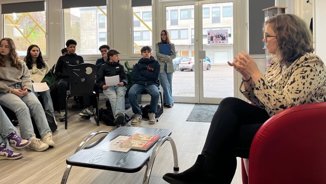 Julia Mattera au lycée Malraux de Remiremont (88)