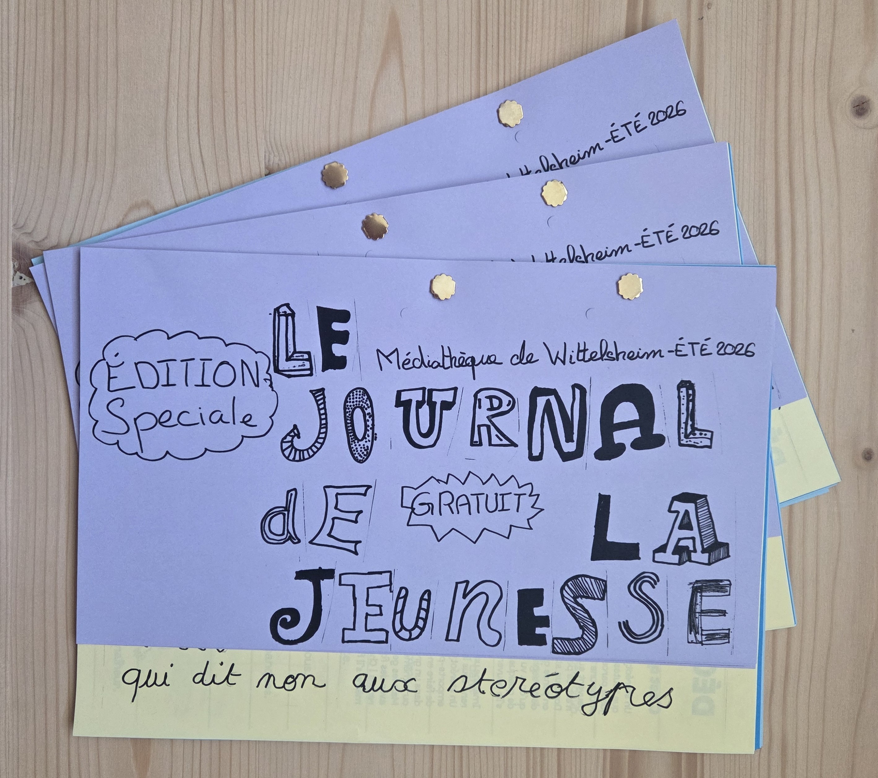 [VALORISATION] Découvrez Le journal de la jeunesse - réalisé par Eloise Rey et  les enfants de Wittelsheim