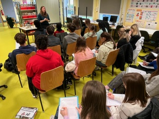 Emmanuelle Favier au lycée Colbert de Reims