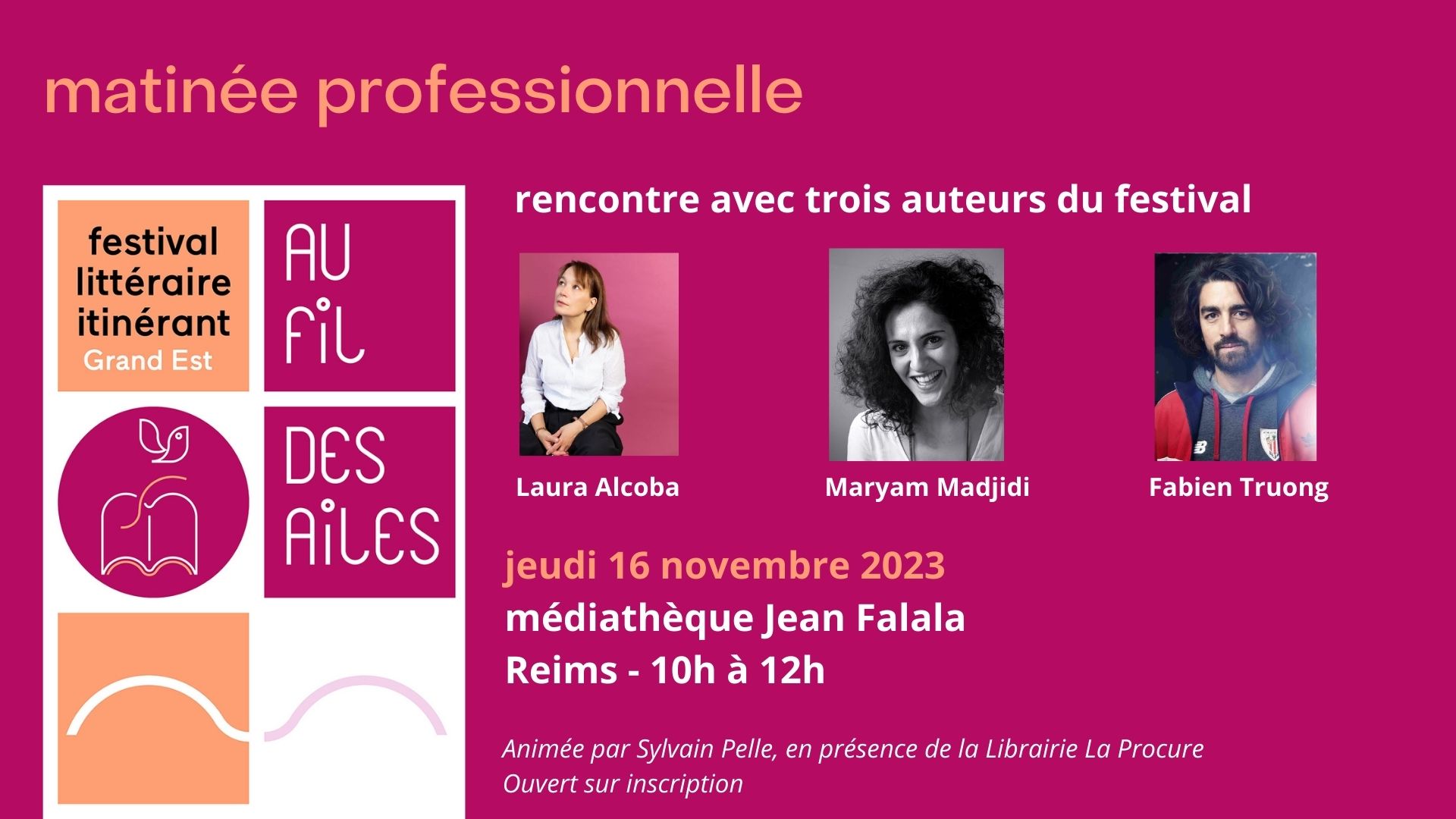 Matinée professionnelle avec un trio d'auteurs_Reims_16.11.23