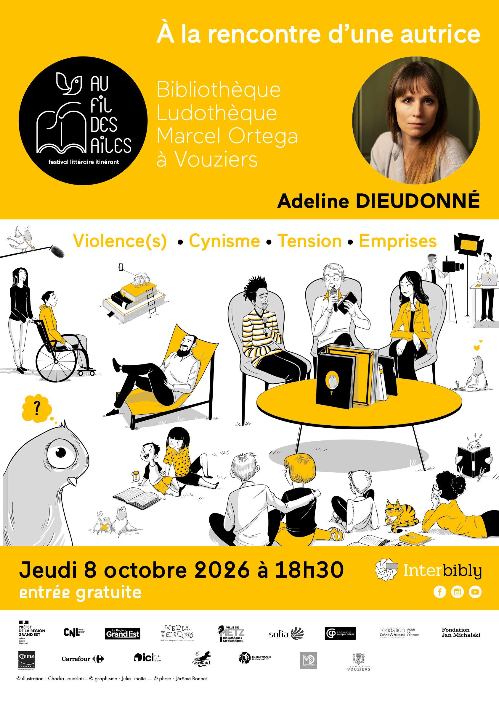 [REPORTS] Adeline Dieudonné et Rim Battal_deux rencontres reports du Au fil des ailes 2025
