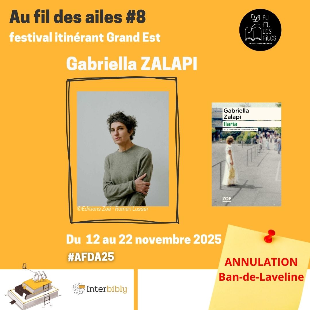 [ANNULATION] Rencontre avec Gabriella Zalapi à Ban-de-Laveline le 21 novembre