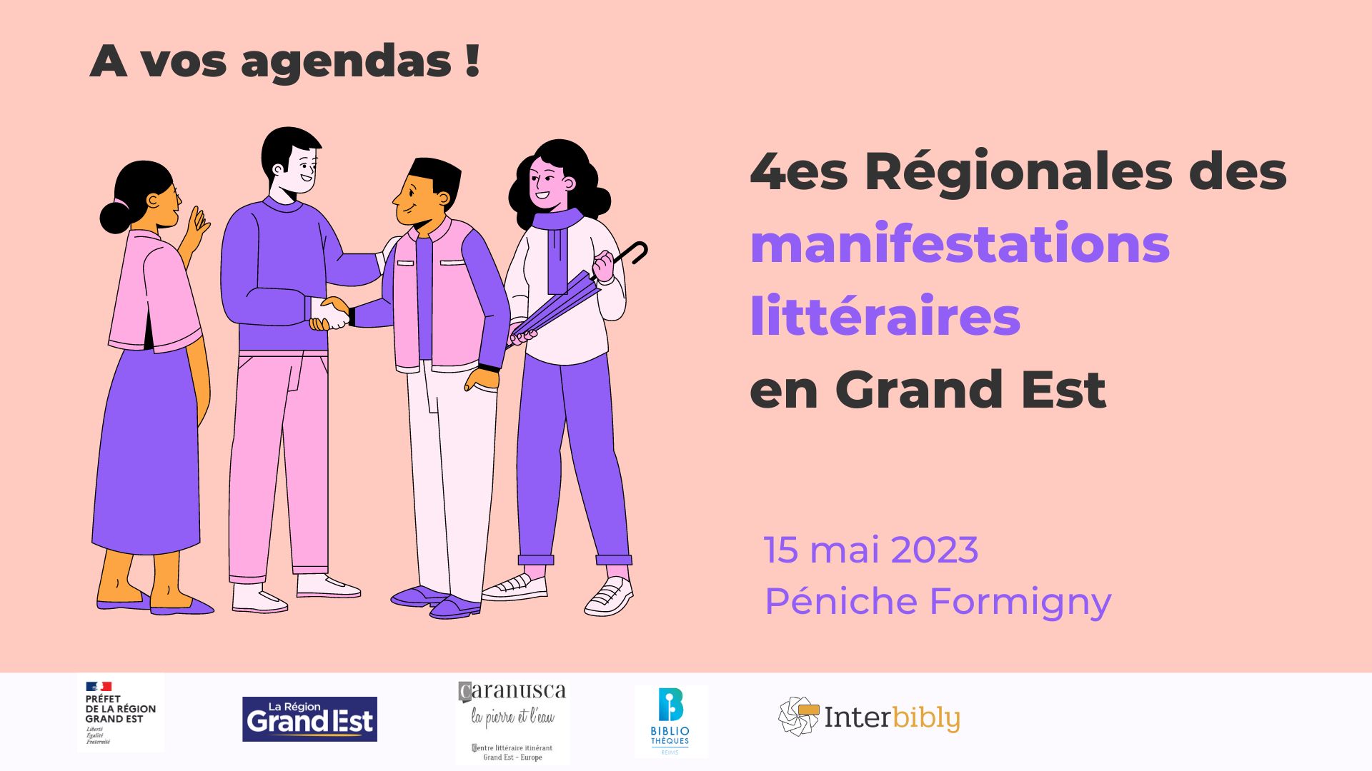 A vos agendas : 4es Régionales des manifestations littéraires en Grand Est