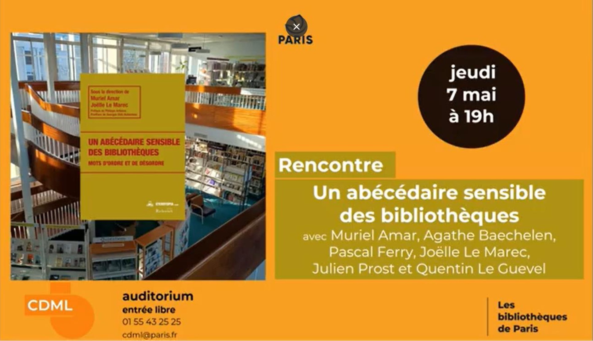 [A REVOIR] Un abécédaire sensible des bibliothèques : rencontre avec les auteurices au Centre de documentation sur les métiers du livre