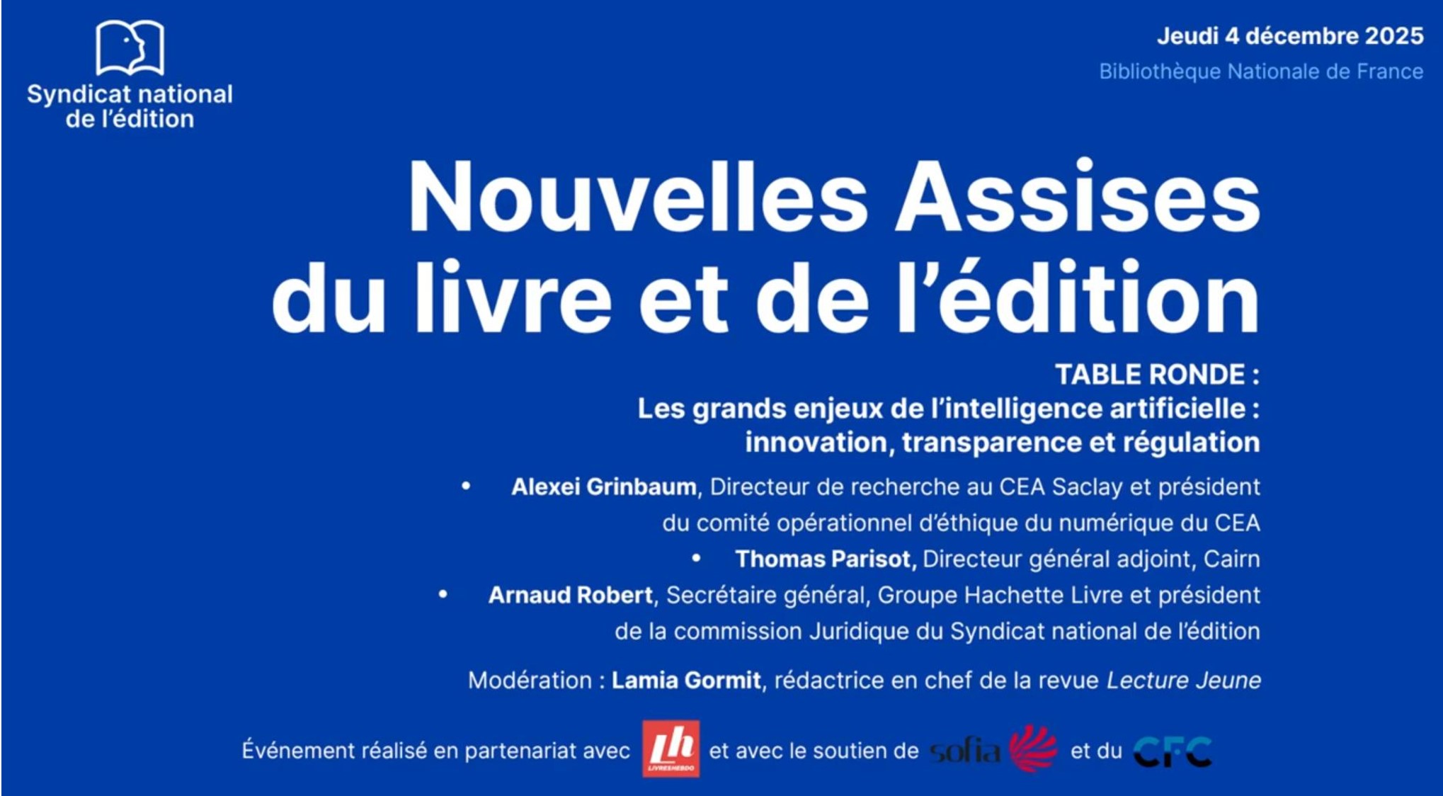 [A REVOIR] Retour sur les Nouvelles Assises du livre et de l'édition - SNE